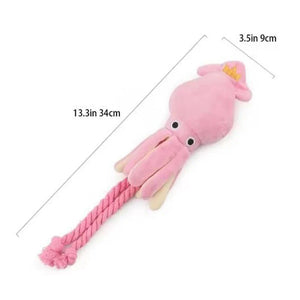 Interactive Dog & Cat Toy – Durable Rope Chew Octopus