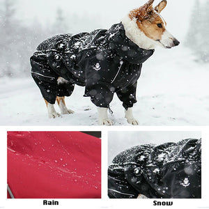 Waterproof Dog Jacket – Warm Winter Coat for Medium & Large Dogs