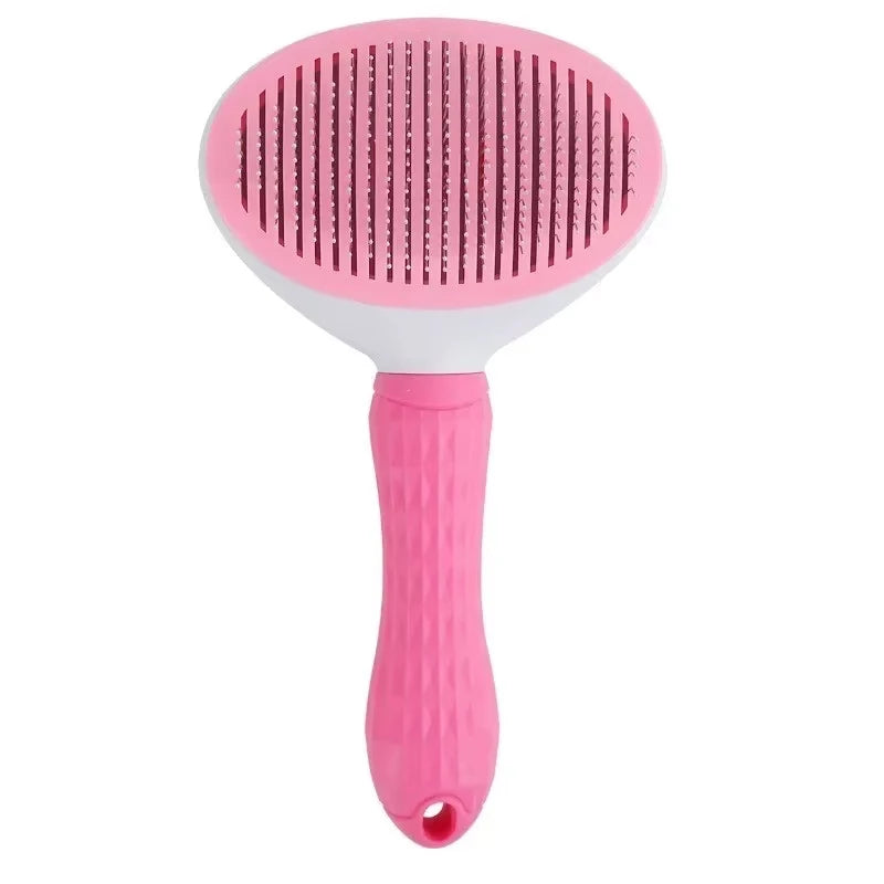 Self-Cleaning Dog Grooming Brush – Easy Hair Removal & Massage Comb