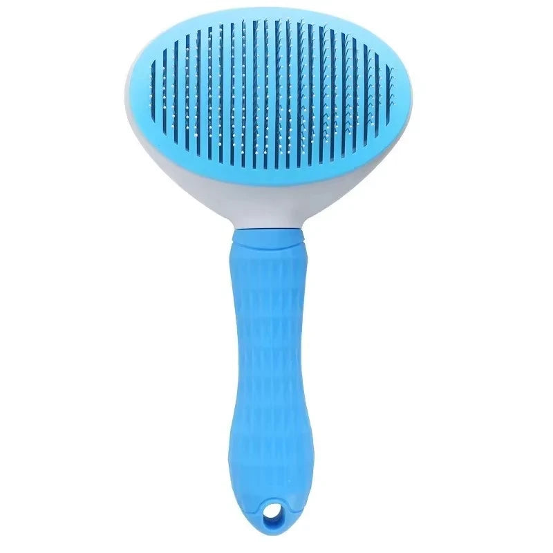 Self-Cleaning Dog Grooming Brush – Easy Hair Removal & Massage Comb
