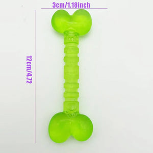 Interactive Dog Chew Toys – Durable Rubber Bones & Rings for Small Dogs