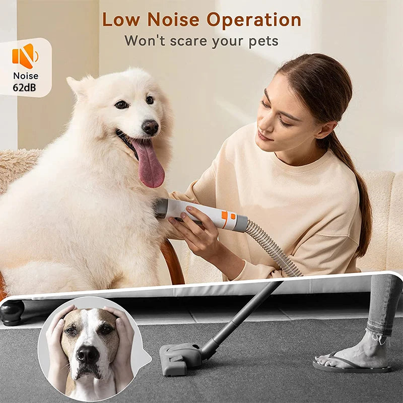 Professional Pet Grooming Kit – 7-in-1 Clippers Set for Dogs & Cats