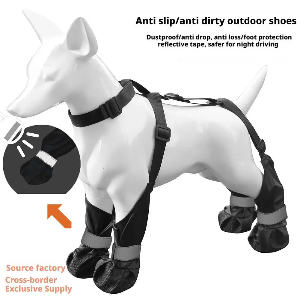 Waterproof Dog Boots – Non-Slip Outdoor Shoes for Pets