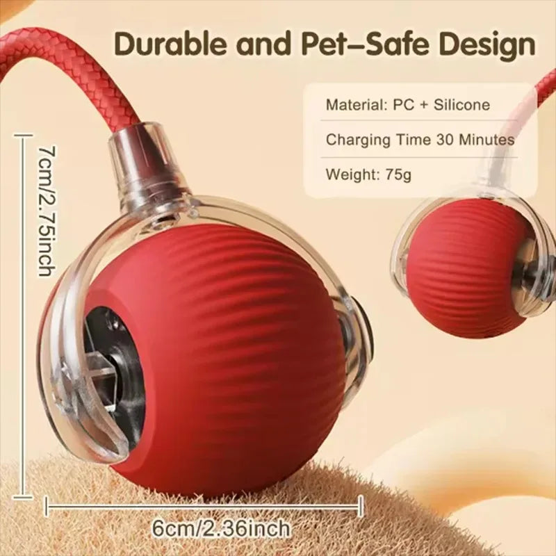 Interactive Pet Ball Toy – Durable Rope Teaser for Dogs & Cats