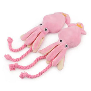 Interactive Dog & Cat Toy – Durable Rope Chew Octopus